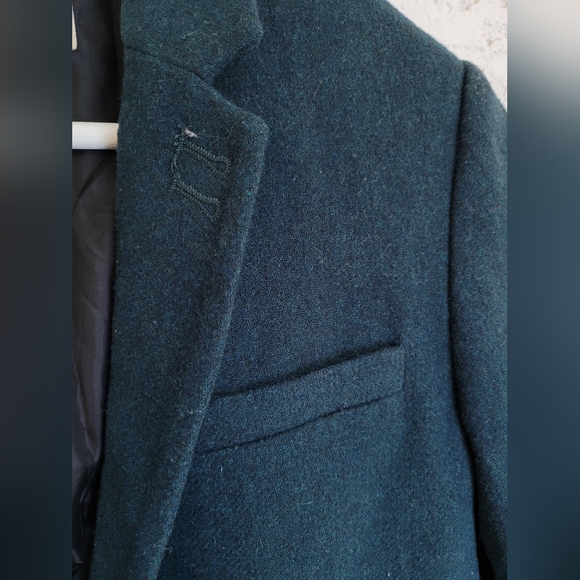 Dark Teal Blazer - Wool Blend - Picture 3 of 5